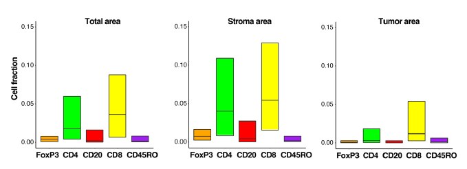 图17 肿瘤浸润淋巴细胞定量分析（Total area / Stroma are